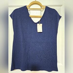 GREEN ENVELOPE LA NAVY Blue Top Size Small